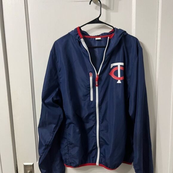 Twins Navy Blue Windbreaker Jacket - Picture 1 of 6